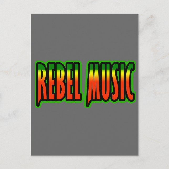Rebel Music Postkarte (Vorderseite)