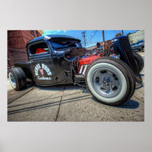 Rebel Rods Customs Poster