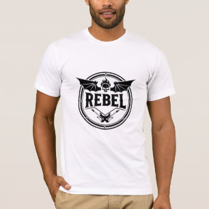 Rebel-Schädel & Gitarren T-Shirt