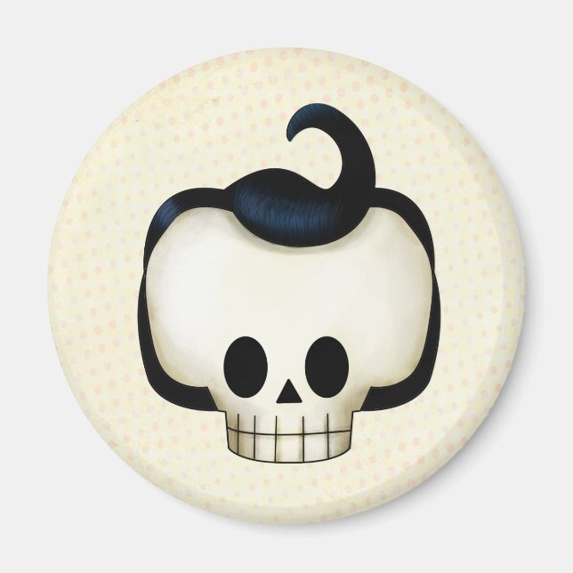 Rebel Skull Magnet (Vorne)