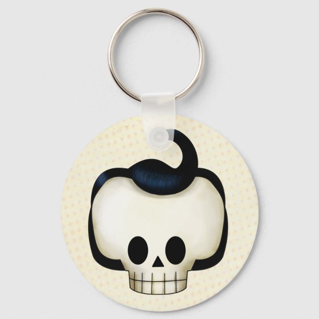 Rebel Skull Schlüsselanhänger (Vorderseite)