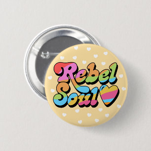 Rebel Soul Girl Power Button