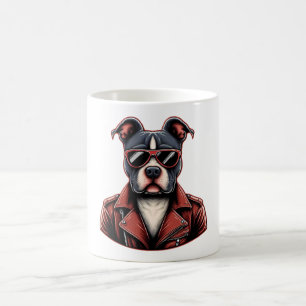Rebel Spirit Dog - Cooles Vintages Tier Kaffeetasse