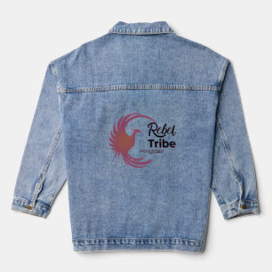 Rebel Tribe Denim Jacke – Phoenix-Logo