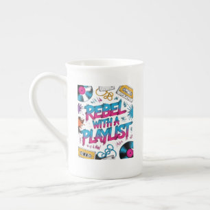 Rebell mit einer Playlist – Retro-Musikliebhaber Prozellantasse