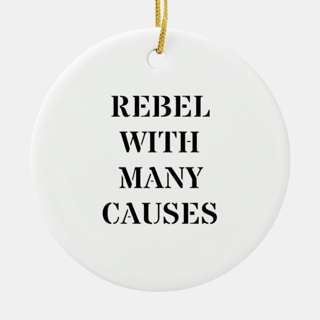 Rebellen mit vielen Ursachen Keramikornament (Vorne)