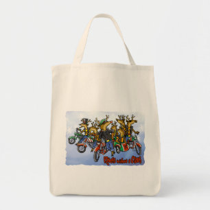 Rebellen ohne Claus Reindeer Holiday Cartoon Tragetasche