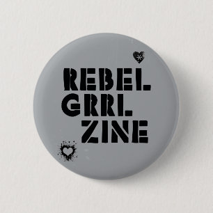 RebellenGrrl Zine Button