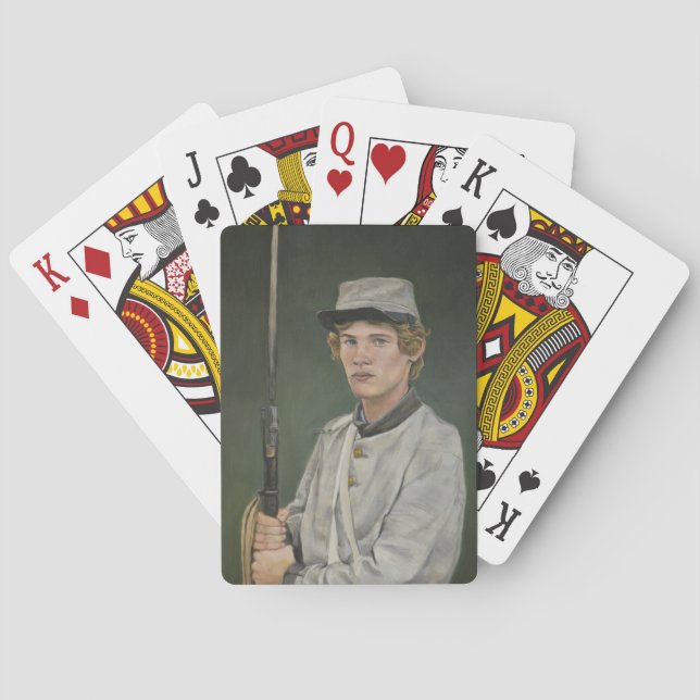 RebellenSoldire Porträt-Kunst-Spielkarten Spielkarten (Rückseite)