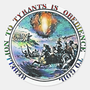 Rebellion auf Tyrants-Sticker-Packs Runder Aufkleber