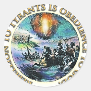 Rebellion auf Tyrants-Sticker-Packs Runder Aufkleber