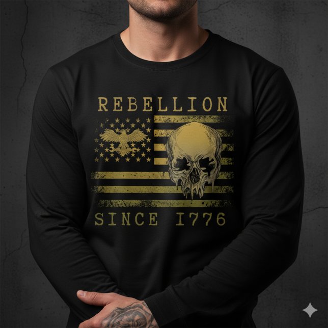 Rebellion Depuis 1776 Tshirt Basic à Manches Longu (Créateur téléchargé)