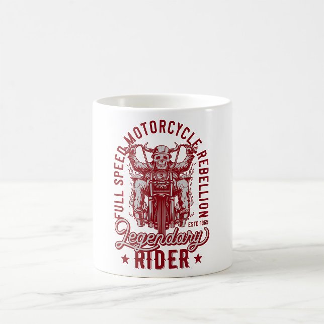 Rebellion für Motorräder mit Vollgeschwindigkeit Kaffeetasse (Von Creator hochgeladen)