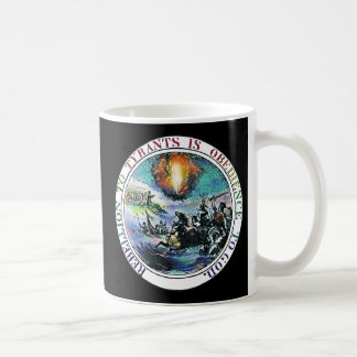 Rebellion gegen Tyrants Ben Franklin Great Siegel Kaffeetasse