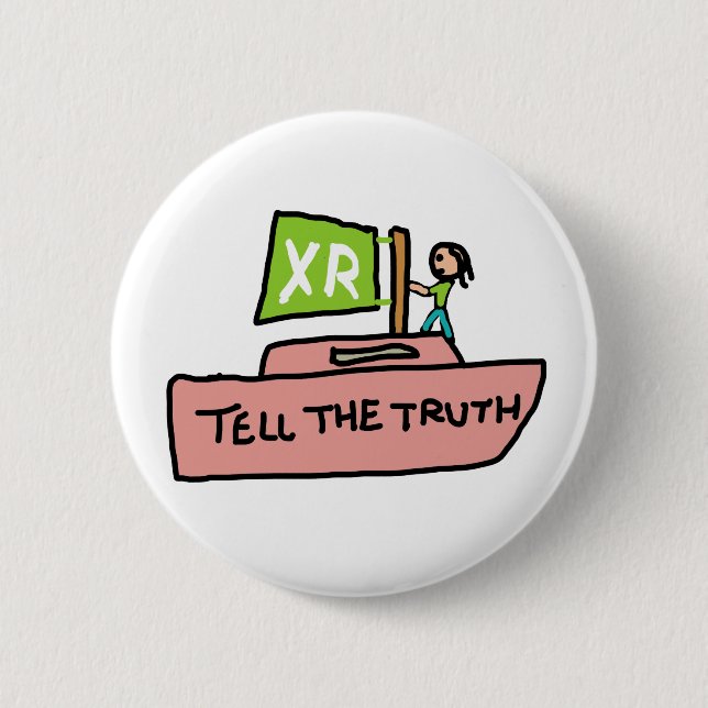 Rebellion um das Aussterben erzählt dem wahren Boo Button (Vorderseite)