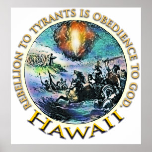 Rebellion von Hawaii an Tyrannen Poster