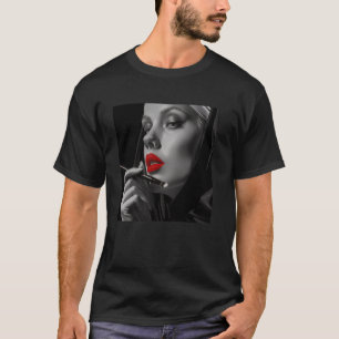 rebellische Nonne mit Lippenstift, rebellische Non T-Shirt