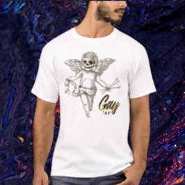 Rebellischer Cherub-Stolz T-Shirt