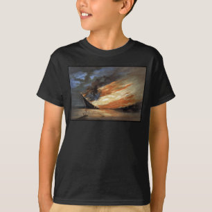 Rebellisches Flaggschiff des Bürgerkriegs auf Feue T-Shirt