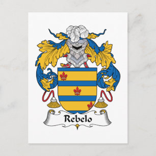 Rebelo Familienwappen Postkarte