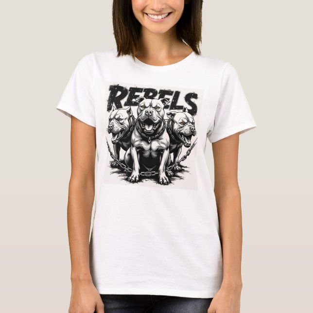 Rebels-Pitbulls T-Shirt (Vorderseite)