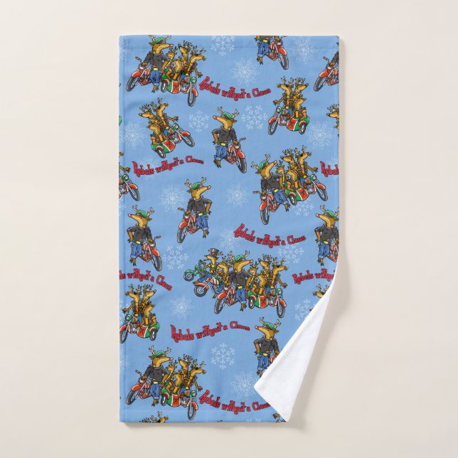 Rebels sans un dessin de Noël Reindeer (Serviette à main)