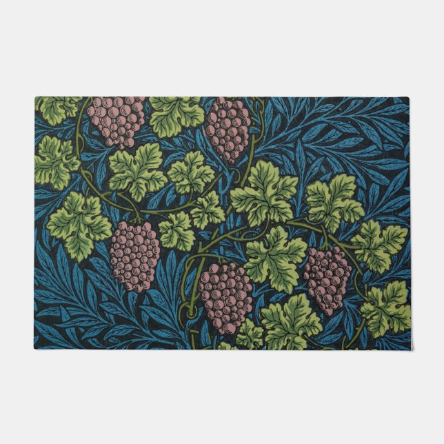 Reben-Muster, William Morris Fußmatte (Vorderseite)