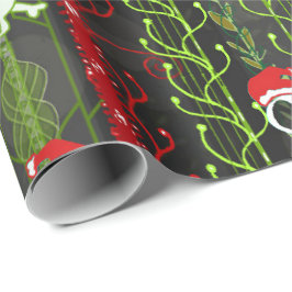 Reben O'Death Christmas Skelettläufe Weihnachtsman Geschenkpapier