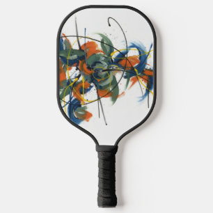 Reben singen in einer blassen Stille Pickleball Schläger
