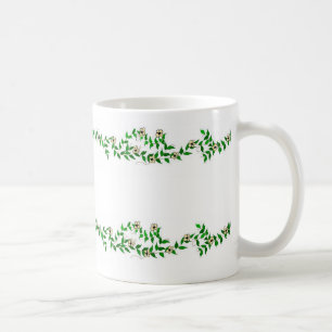Reben und kleine Blumen Kaffeetasse