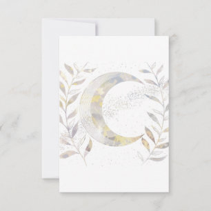 Reben und Mond Dankeskarte