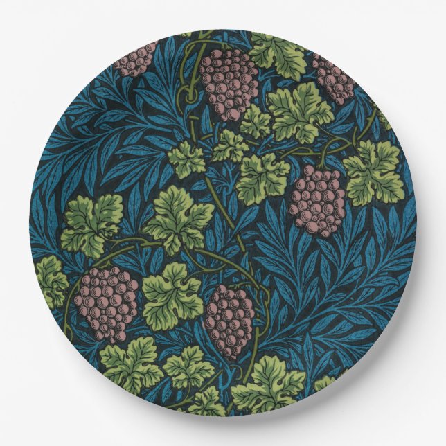 Reben (von William Morris) Pappteller (Vorderseite)