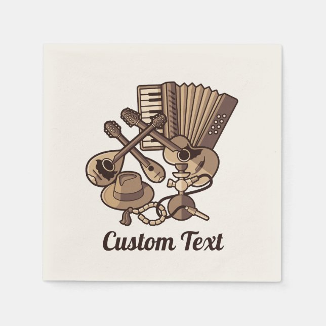 Rebetiko Icons Napkins Serviette (Vorderseite)