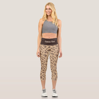 Rebetiko Muster Capri Leggings