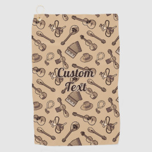 Rebetiko Pattern Golf Towel Golfhandtuch