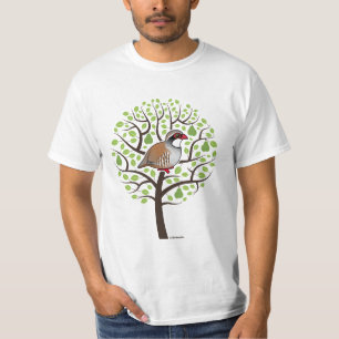 Rebhuhn in einem Birnen-Baum T-Shirt