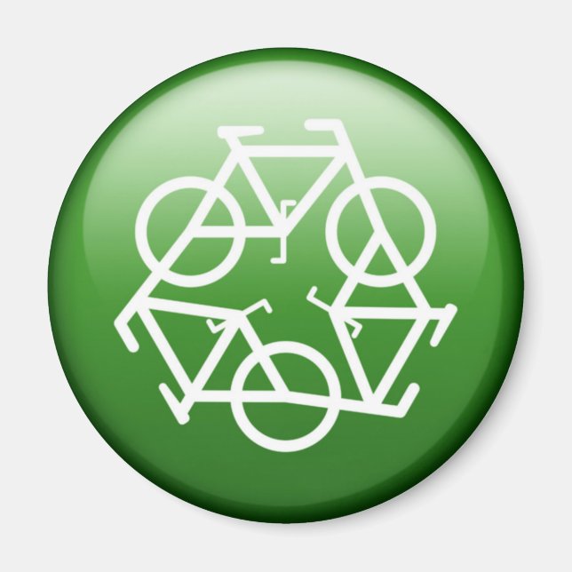 ReBicycle Green Magnet (Vorne)