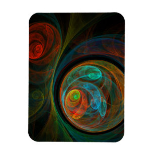 Rebirth Abstrakt Art Premium Magnet