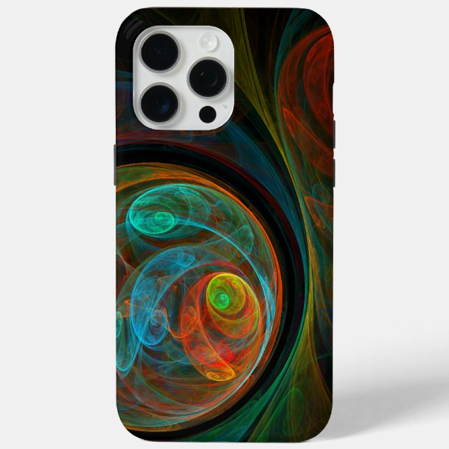 Rebirth Blue Abstrakt Art Case-Mate iPhone Hülle (Rückseite)