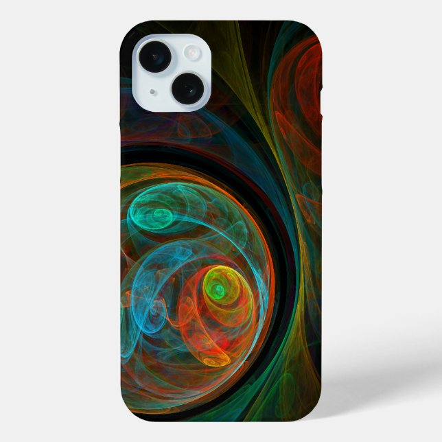 Rebirth Blue Abstrakt Art Case-Mate iPhone Hülle (Rückseite)