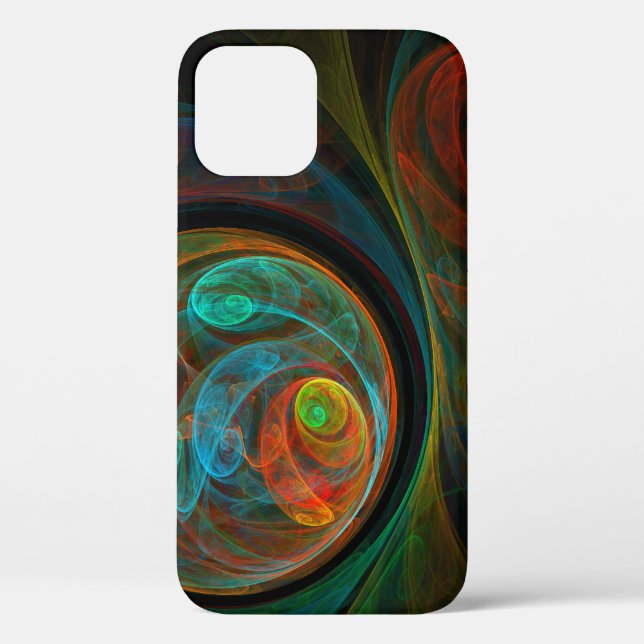 Rebirth Blue Abstrakt Art Case-Mate iPhone Hülle (Rückseite)