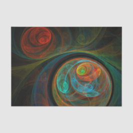 Rebirth Blue Abstrakt Art Seidenpapier