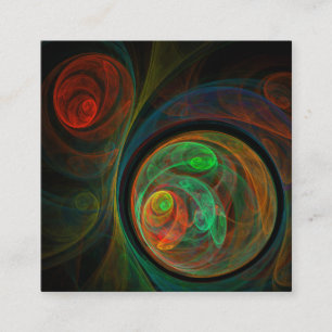 Rebirth Green Abstrakt Art Begleitkarte