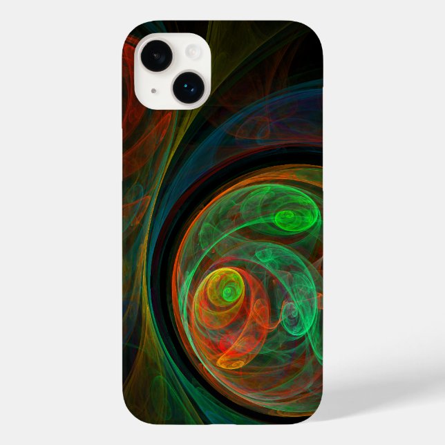Rebirth Green Abstrakt Art Case-Mate iPhone 14 Plus Hülle (Rückseite)