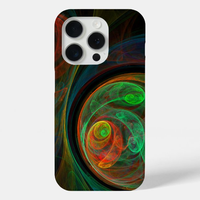 Rebirth Green Abstrakt Art Case-Mate iPhone Hülle (Rückseite)