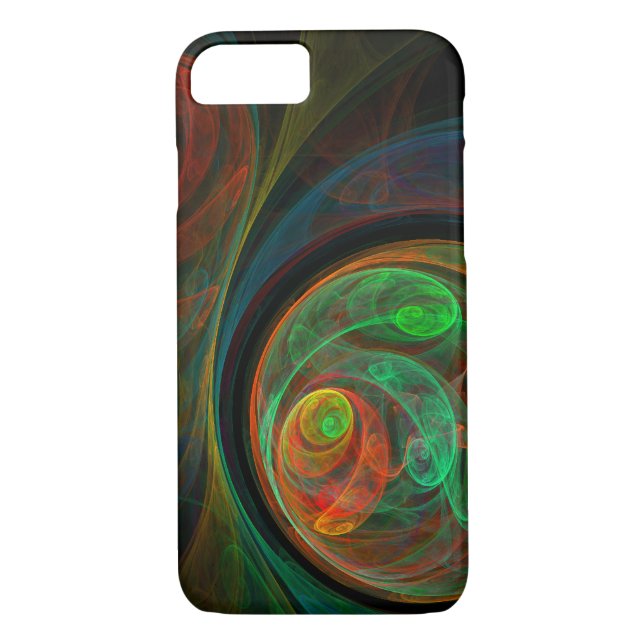 Rebirth Green Abstrakt Art Case-Mate iPhone Hülle (Rückseite)