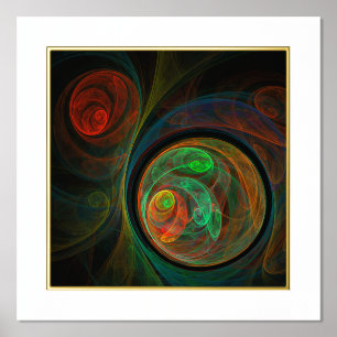 Rebirth Green Abstrakt Art Foliendrucke