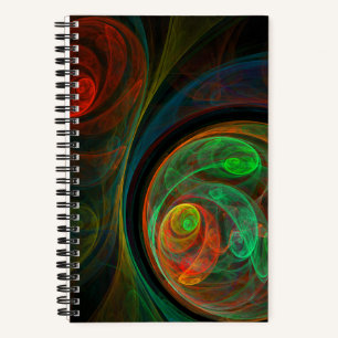 Rebirth Green Abstrakt Art Notizbuch