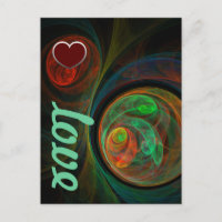 Rebirth Green Liebe Postcard