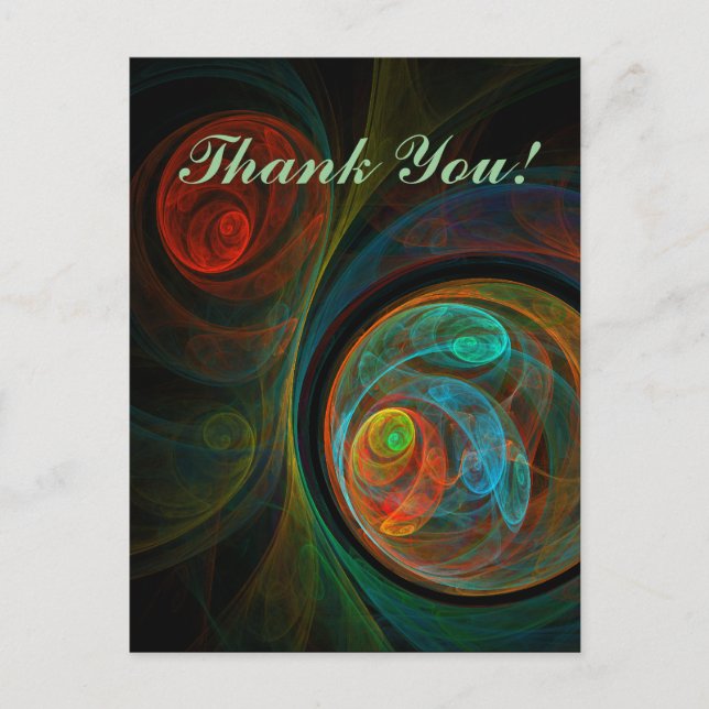 Rebirth Vielen Dank Postcard Postkarte (Vorderseite)